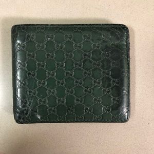Gucci wallet - dark green GG